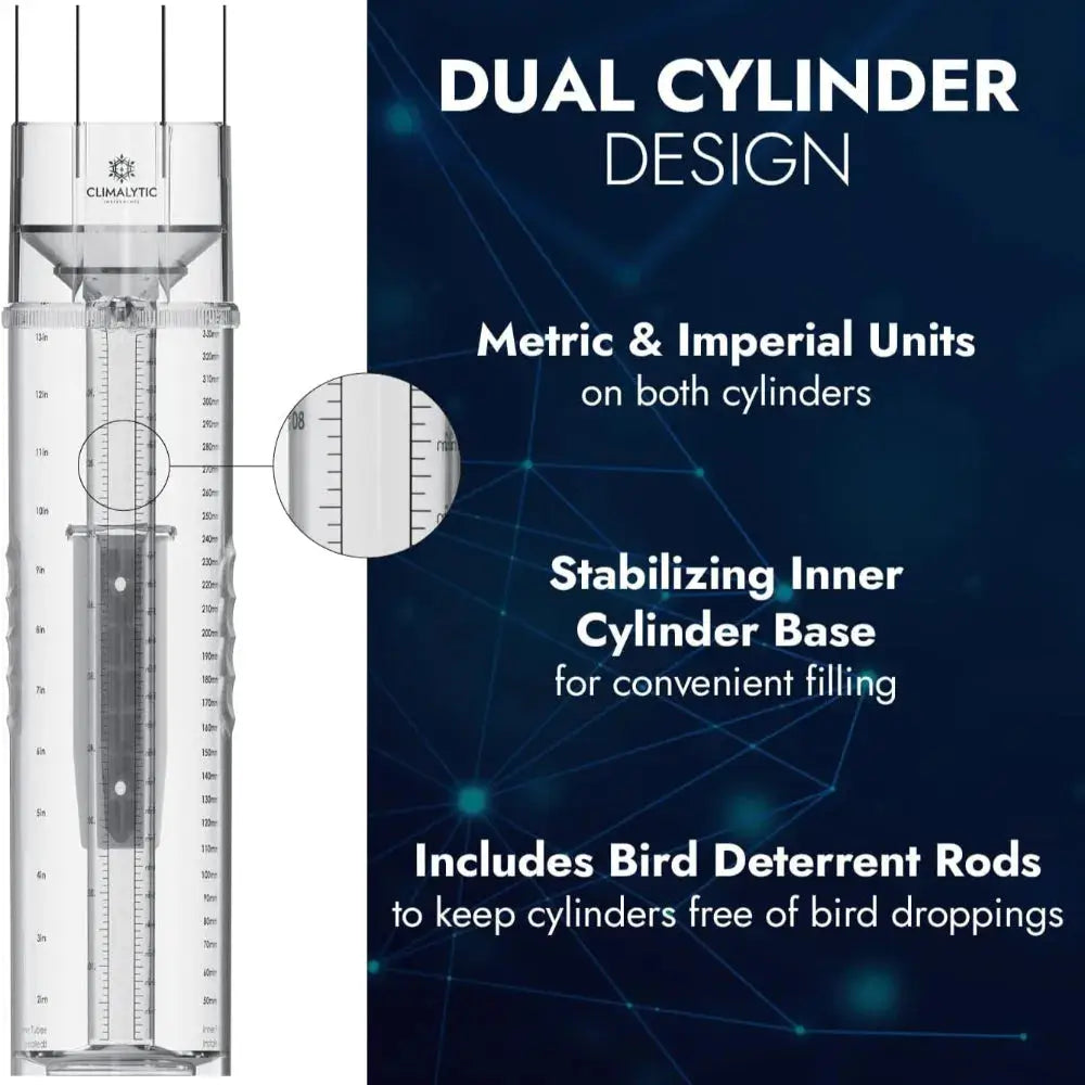 Climalytic Tropo Professional Rain Gauge CoCoRaHS Approved_weatherspares_co_uk