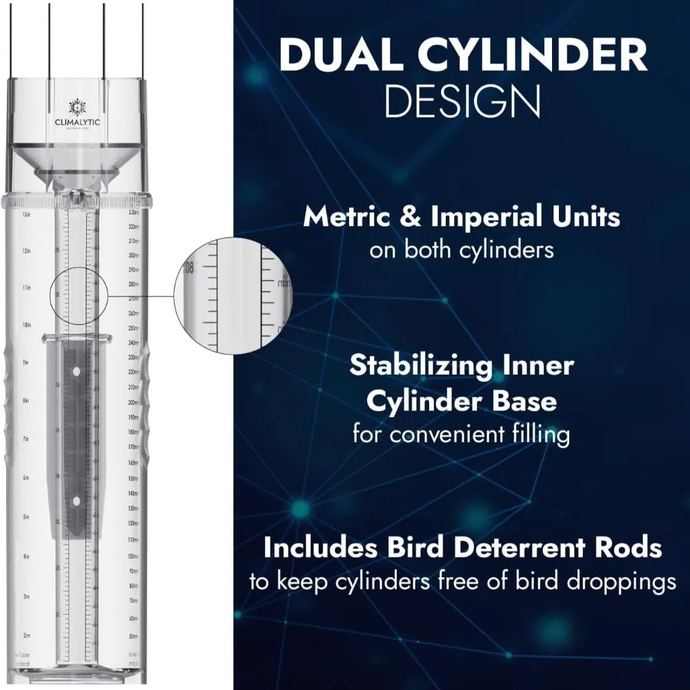 Climalytic Tropo Professional Rain Gauge CoCoRaHS Approved_weatherspares_co_uk