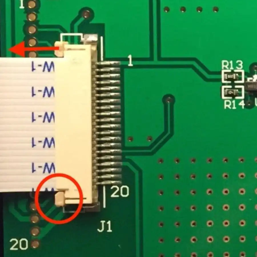 Davis LCD Pro2 Console Ribbon Cable 7330.126_weatherspares_co_uk