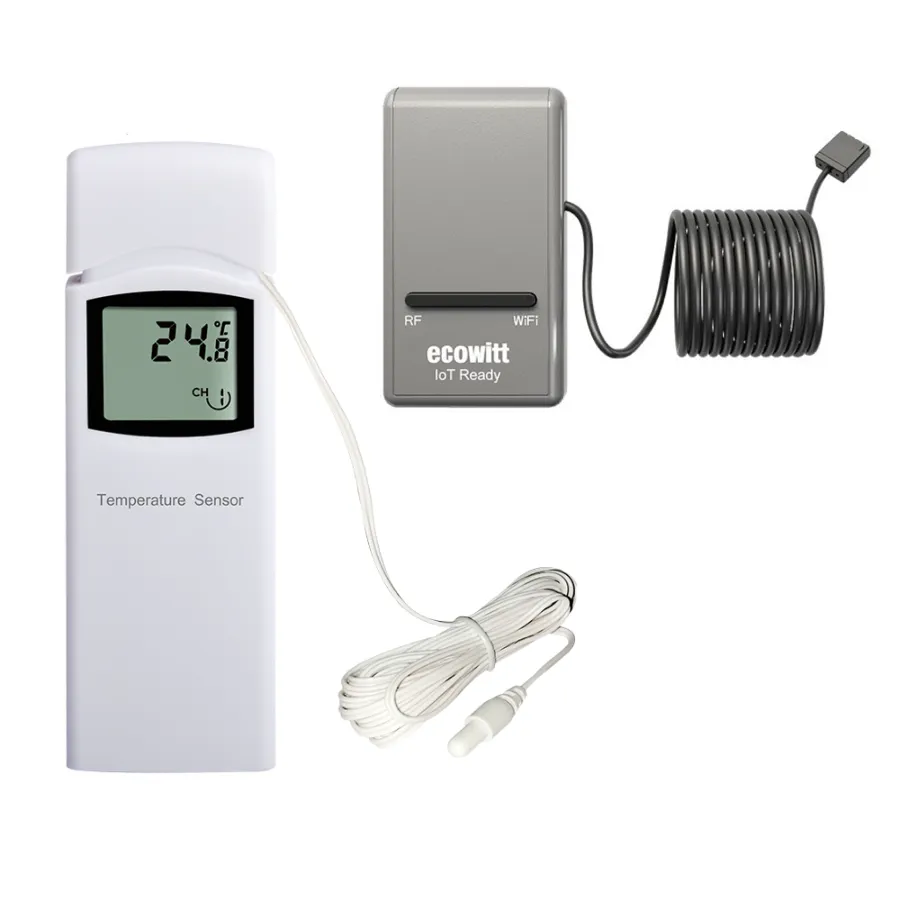 Ecowitt GW1200 WiFi Gateway with WN30 Temperature Probe Sensor_weatherspares_co_uk