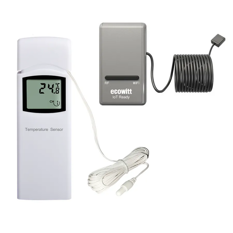 Ecowitt GW1200 WiFi Gateway with WN30 Temperature Probe Sensor_weatherspares_co_uk