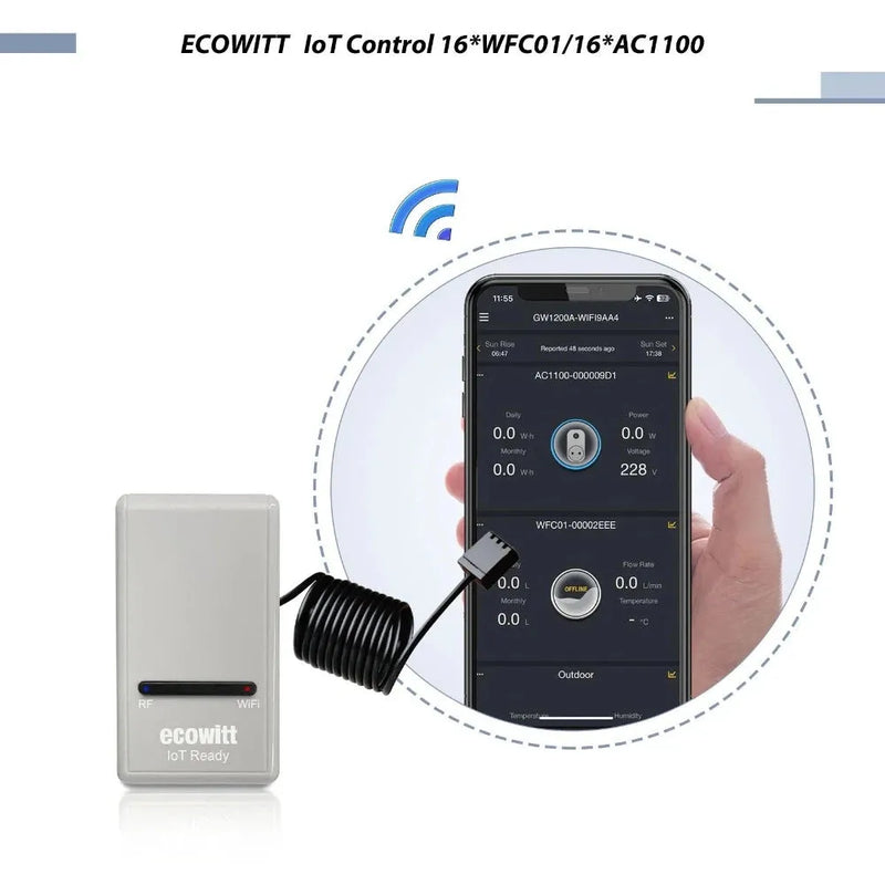 Ecowitt GW1202 with 3 Outdoor Sensors & WiFi IoT Gateway Weather Station_weatherspares_co_uk