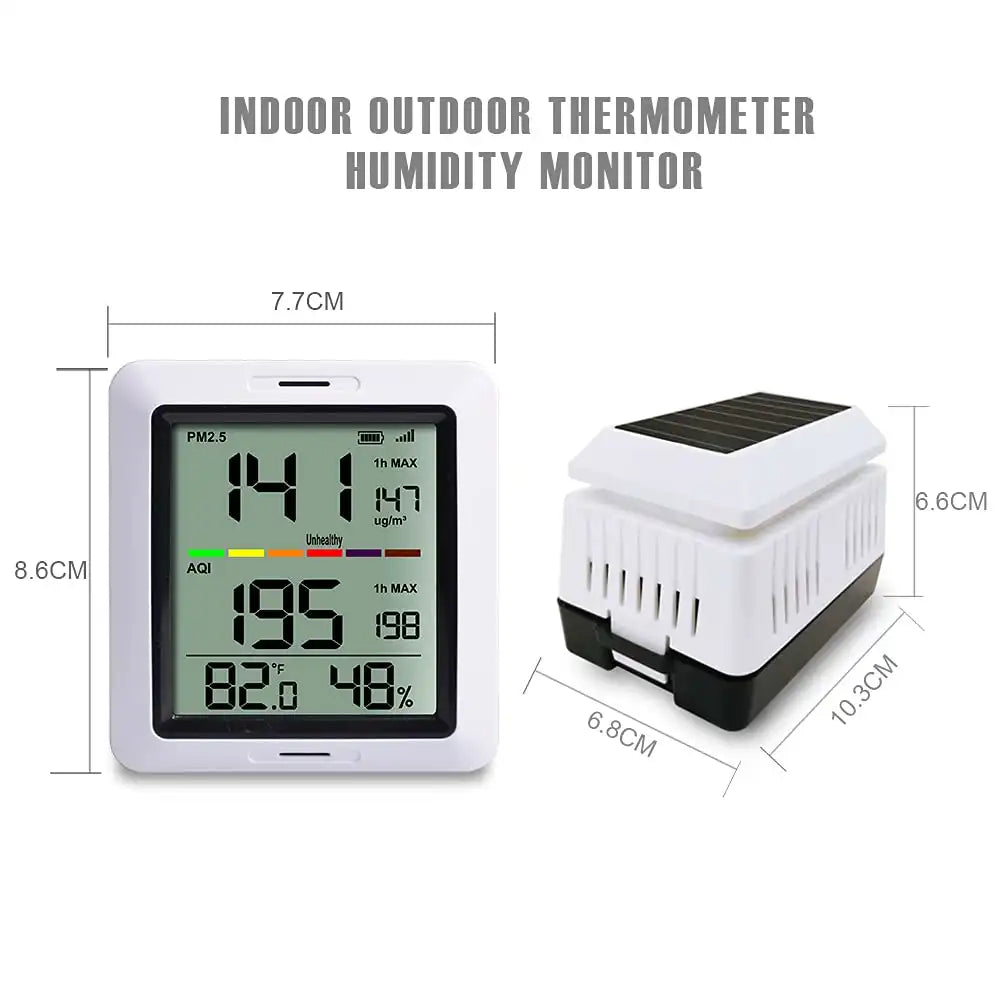 Ecowitt WH0290 Outdoor Air Quality Monitor with PM2.5 Sensor_weatherspares_co_uk