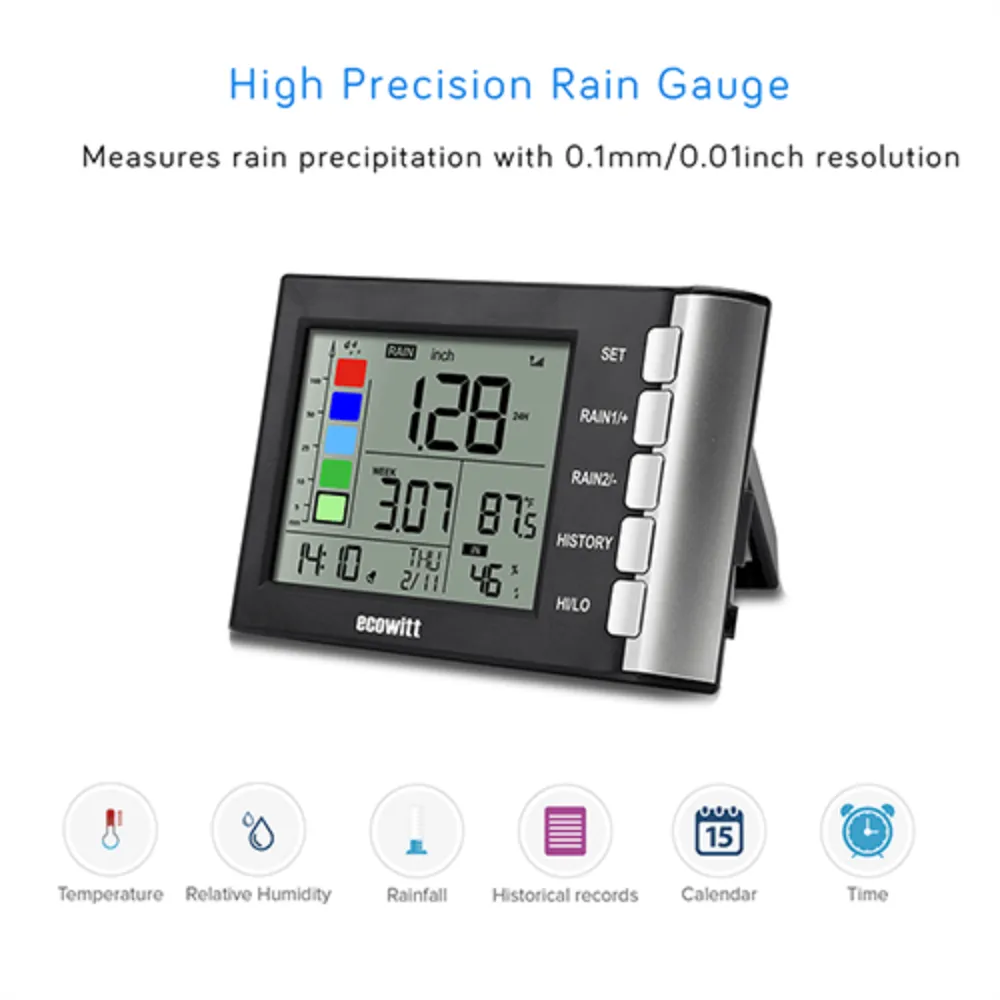 Ecowitt WH5360H with Digital Display & Self Emptying Rain Gauge_weatherspares_co_uk
