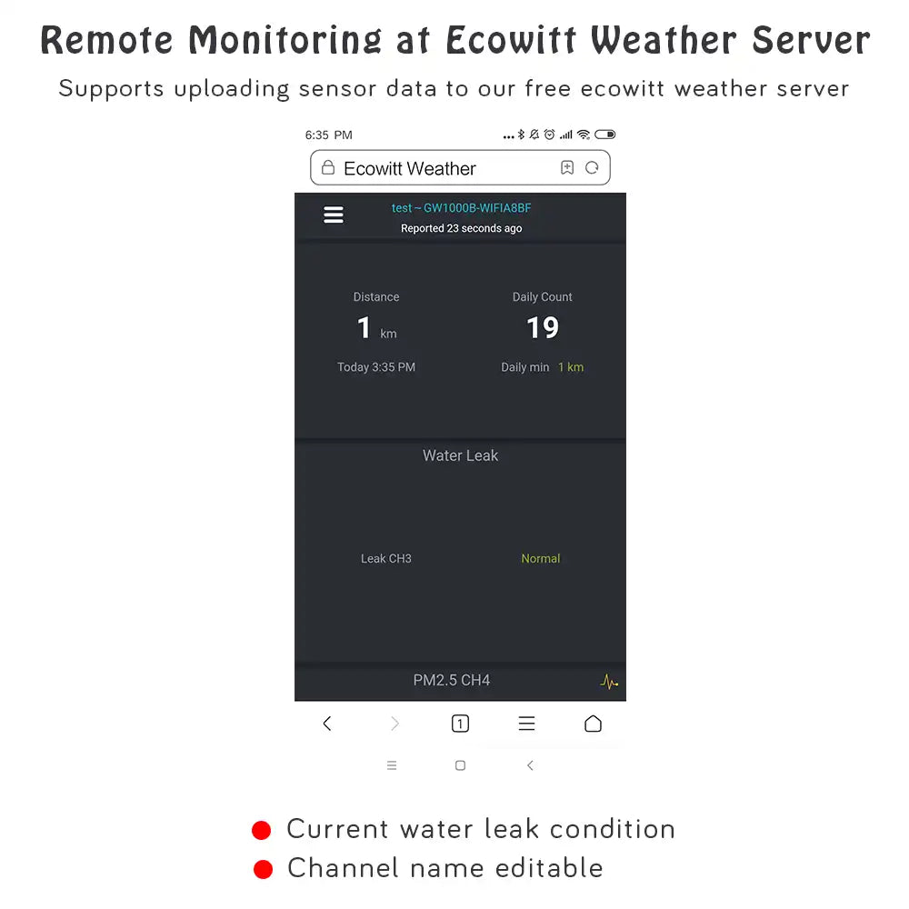 Ecowitt WH55 Wireless Flood Sensor with 90db Alarm_weatherspares_co_uk