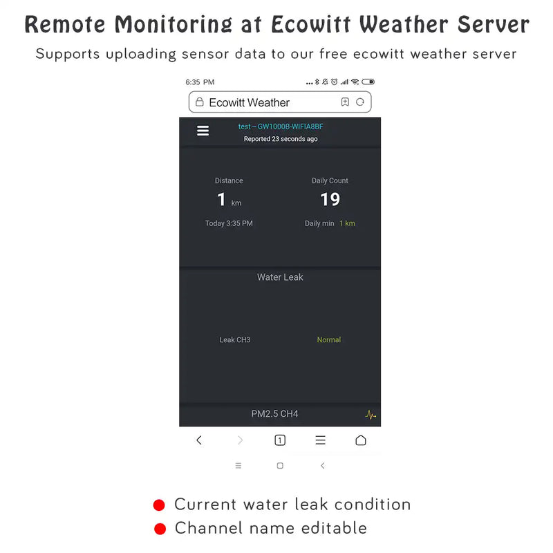Ecowitt WH55 Wireless Flood Sensor with 90db Alarm_weatherspares_co_uk