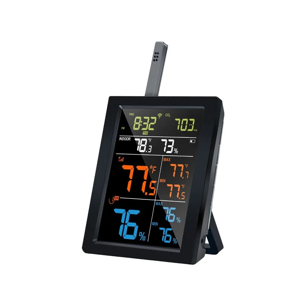 Ecowitt WN1821 CO2 Monitor with WiFi & Separate Temperature & Humidity Sensor_weatherspares_co_uk