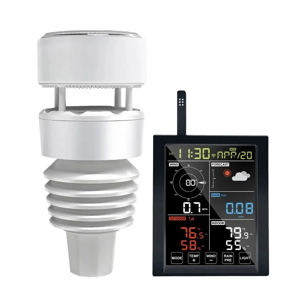 Ecowitt WN1981 Colour Display with 7-in-1 WS90 Haptic Rain Weather Station_weatherspares_co_uk