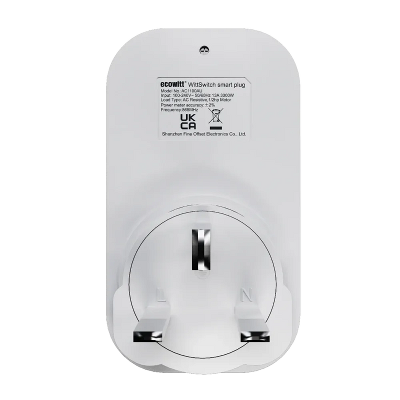 Ecowitt WittSwitch Smart Plug AC1100_weatherspares_co_uk