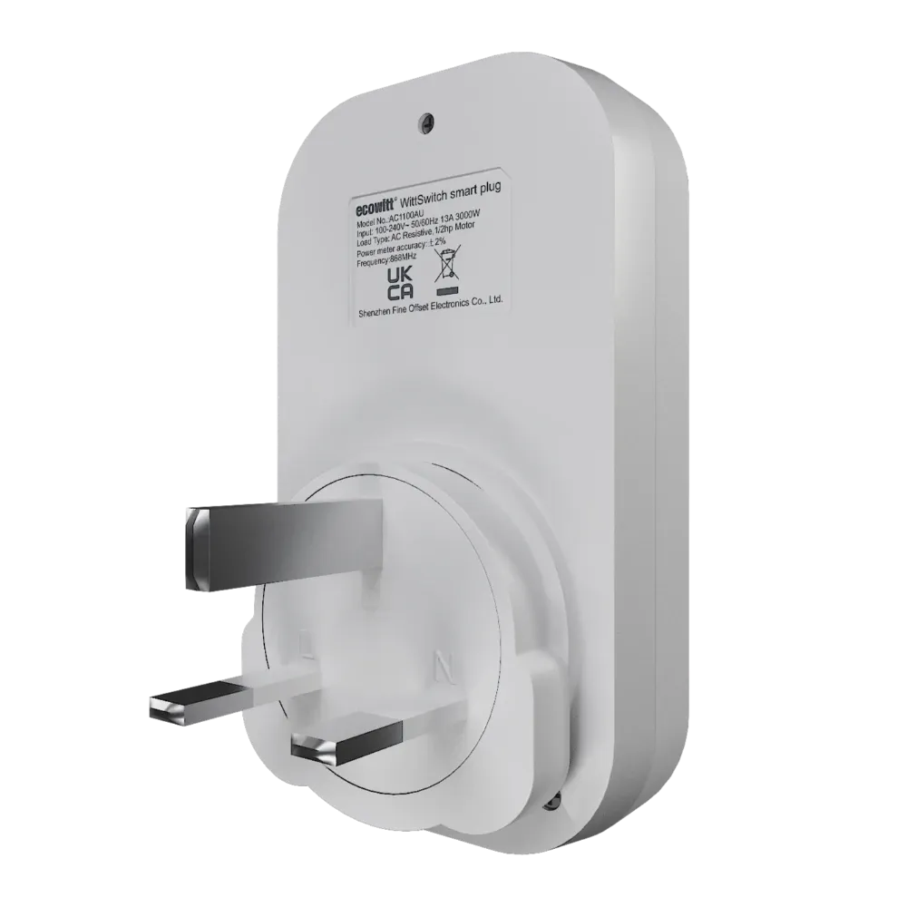 Ecowitt WittSwitch Smart Plug AC1100_weatherspares_co_uk