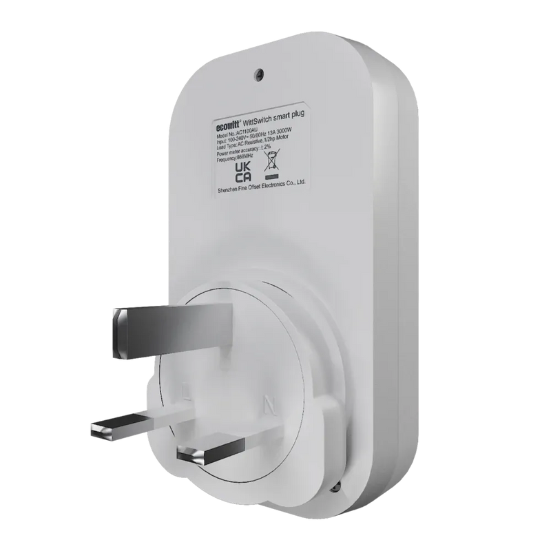 Ecowitt WittSwitch Smart Plug AC1100_weatherspares_co_uk