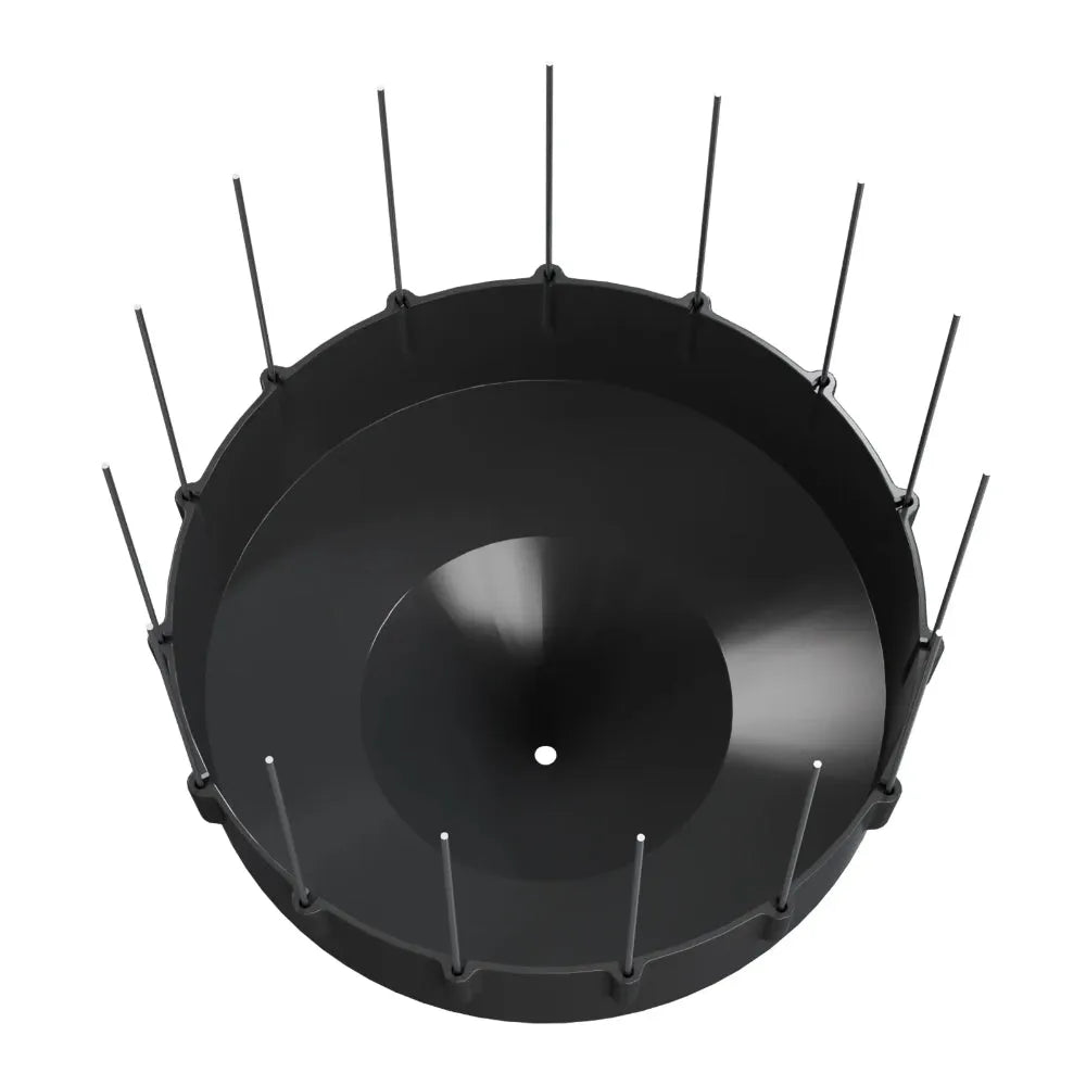 Heightened Rain Funnel with Bird Spikes for WH40 & Others_weatherspares_co_uk