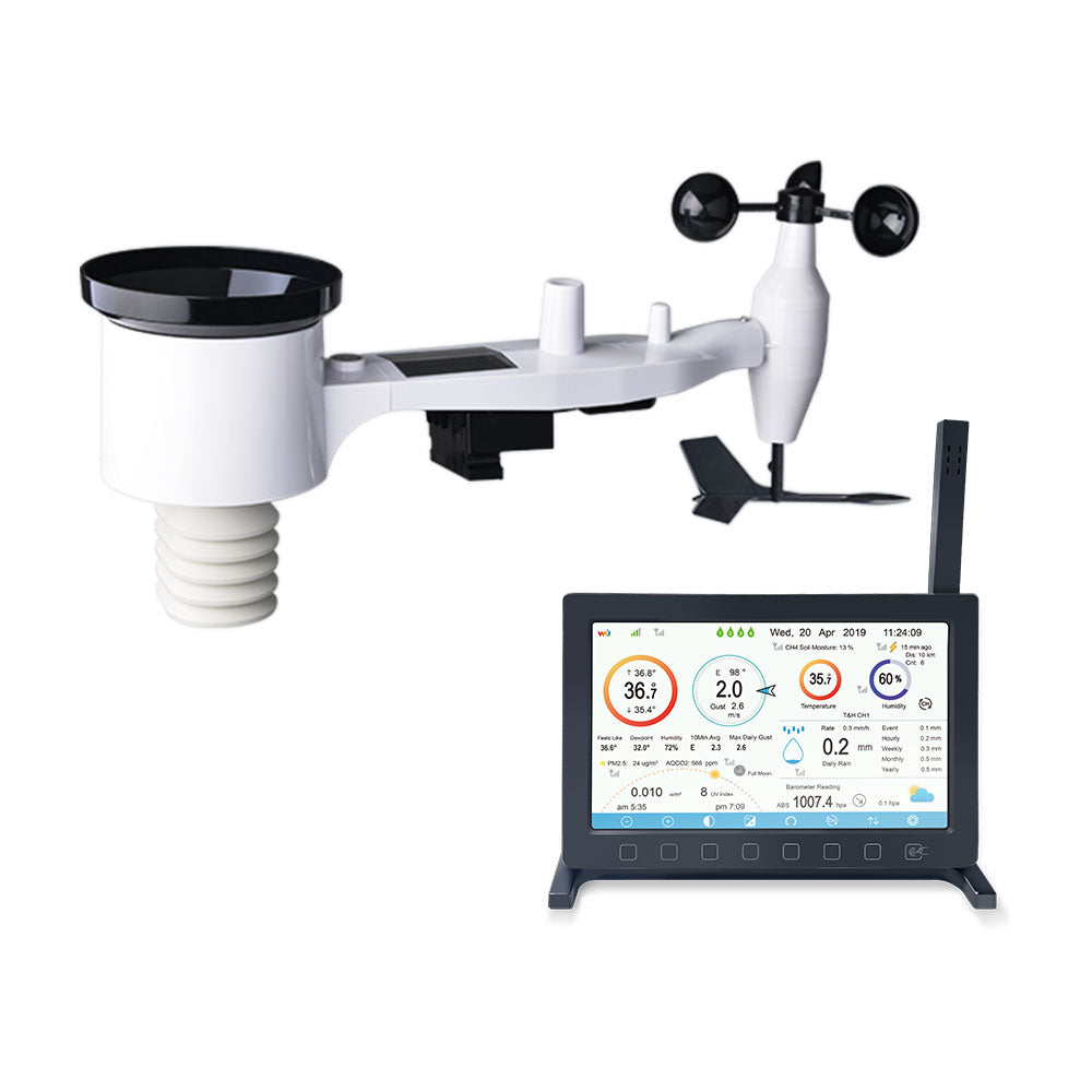 Ecowitt HP2561 with 7" TFT Display, 7-in-1 Sensor & WiFi Weather Station